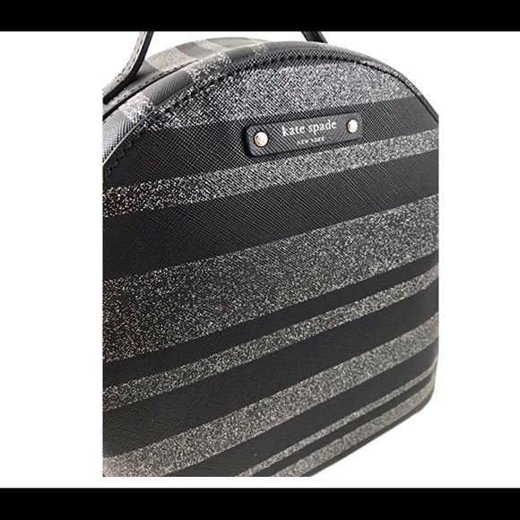 Kate Spade Haven Lane Sami Black glitter Backpack - Picture 5 of 8